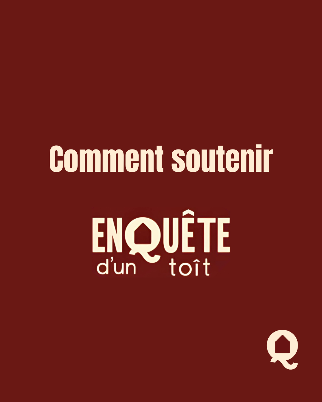 Enquête d'un toit